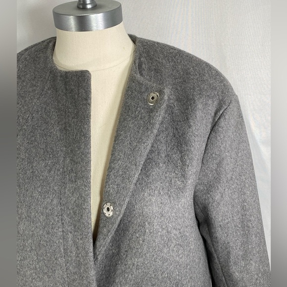 H&M wool blend winter knee length coat formal office career preppy classic 4 - Picture 3 of 11
